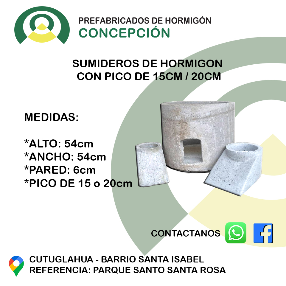 sumideros de hormigon